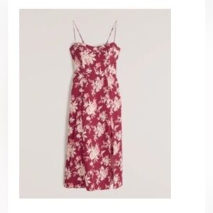 Abercrombie & Fitch High-Slit Midaxi Dress floral, new without tags (never worn)